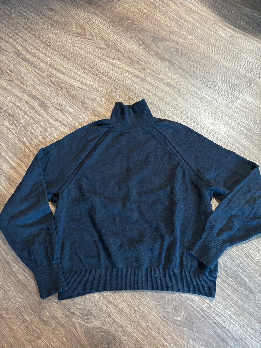 a new day women’s Black Mock Turtleneck Sweater small